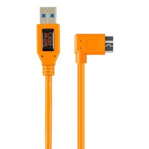Tether Tools TetherPro USB 3.0 to USB 3.0 Micro-B 5-Pin Dik Açılı 50 cm Bağlantı Kablosu