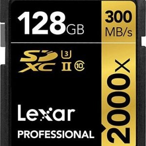 Lexar 128 GB Sdxc Uhs-Iı 2000X 300MB/S V90 U3 C10